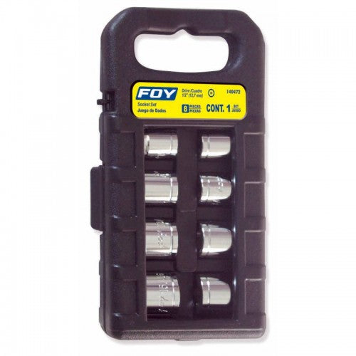 Juego de 8 Dados Estandar 1/2" Foy Tools 140472 - 1