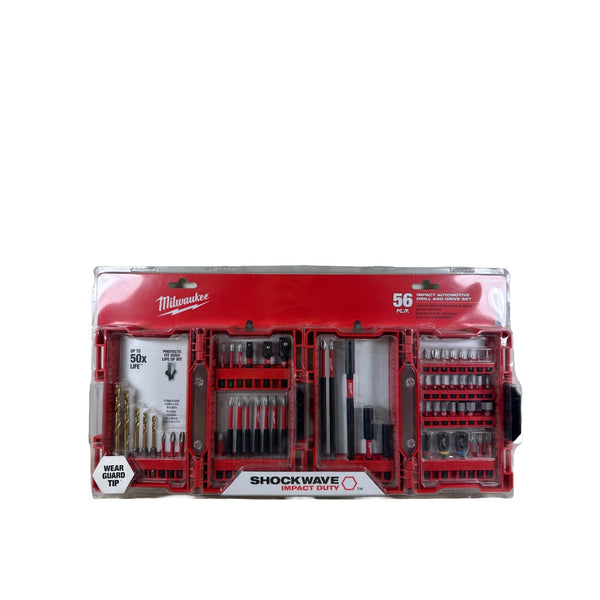 Juego de Puntas para Taladro Destornillador de Impacto 56 Piezas Milwaukee HMW24017 - 1