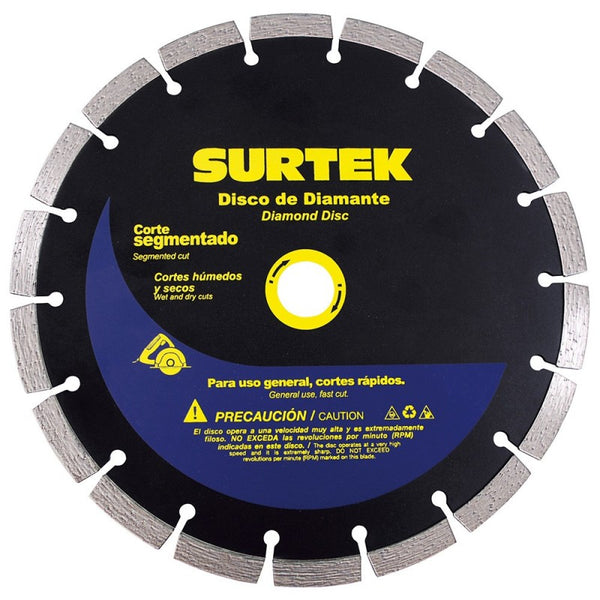 Disco de Diamante Corte Segmentado 5" Surtek 123463 - 1