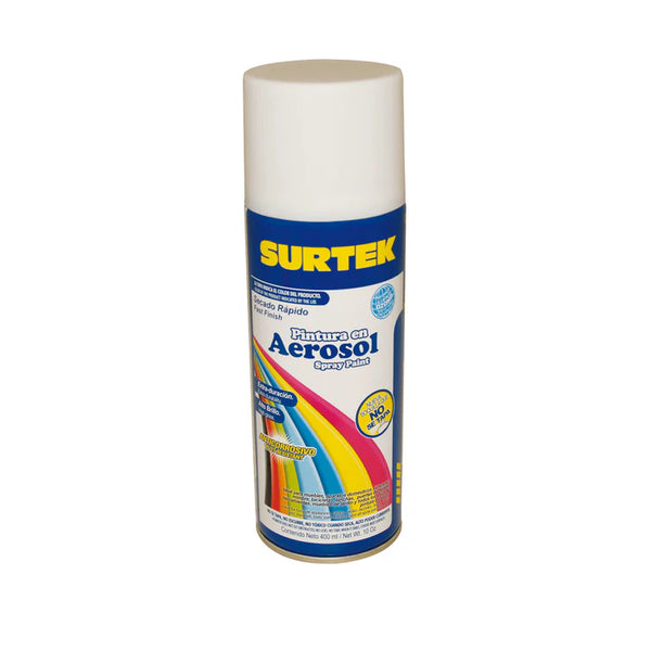 Pintura en Aerosol Blanco Brillante 400ml Surtek 139800 - 1