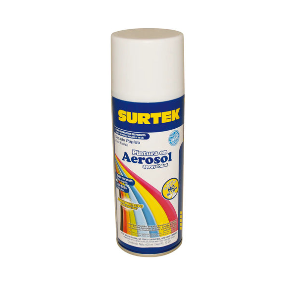 Pintura en Aerosol Blanco Mate 400ml Surtek 139844 - 1