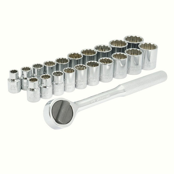 Juego 21 Dados y Accesorios Combinados 3/8" en Rack Surtek A02C - 1