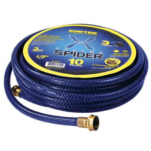 Manguera Spider 1/2" Armada Conector Metálico 25m Surtek M12S25 - 1