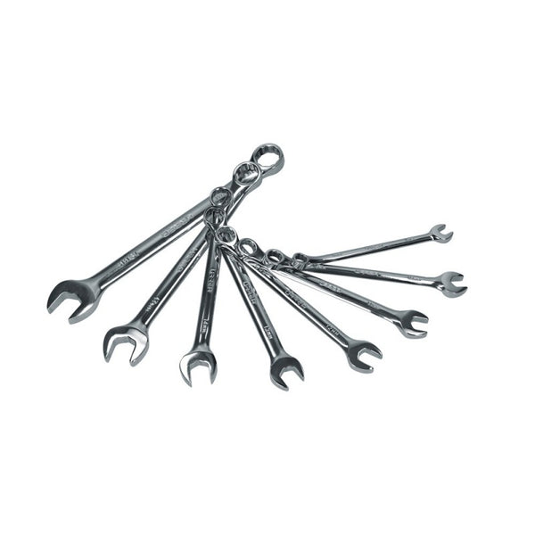 Juego 8 Llaves Combinadas Métricas Pulido Espejo Rack Urrea 1200JM - 1