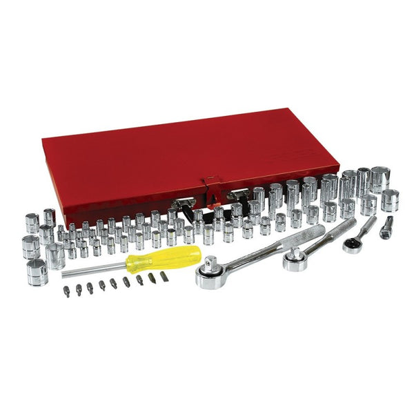 Juego de 76 Dados y Accesorios 1/4", 3/8" y 1/2" Urrea 475254 - 1
