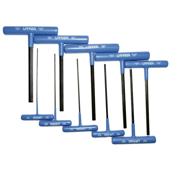 Juego 10 Llaves Hexagonales T Ergonómicas Métricas 6" Urrea 4965GPM - 1