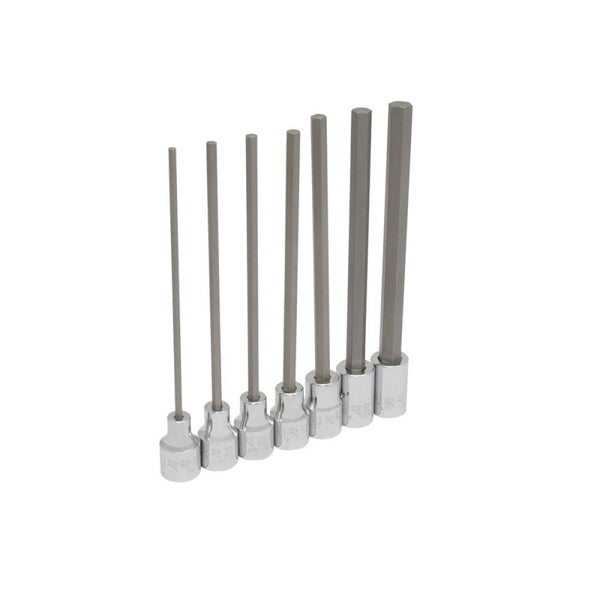 Juego de 7 Dados Largos Hexagonal en Pulgadas 3/8" Urrea 4990-7L - 1