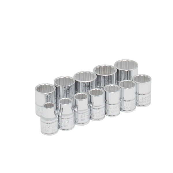 Juego de 12 Dados Métricos 3/8" Urrea 52216 - 1