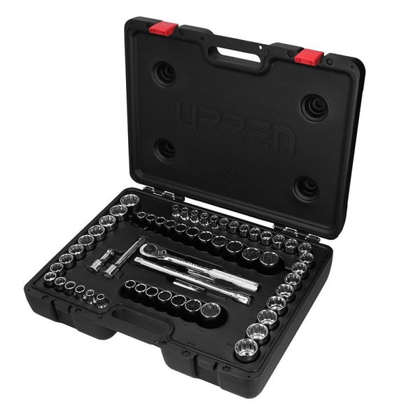 Juego de 60 Dados y Accesorios Combinados 1/2" Urrea 5400PD - 1