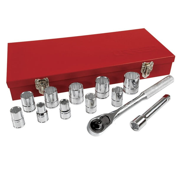 Juego de 13 Dados y Accesorios en Pulgadas 1/2" Urrea 54116 - 1