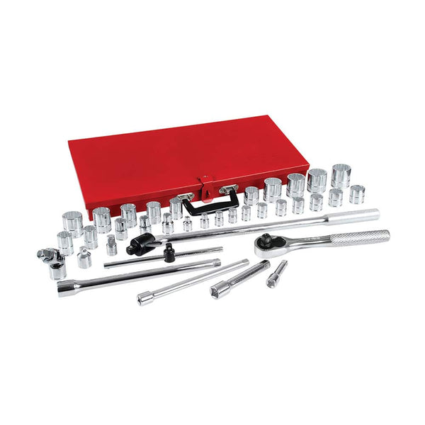 Juego de 37 Dados y Accesorios en Pulgadas 3/8″-1/2″ Urrea 5452 - 1