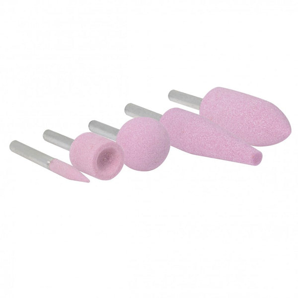 Juego de 5 Puntas Montadas Óxido de Aluminio Rosa Tipo A Urrea APM5A - 1