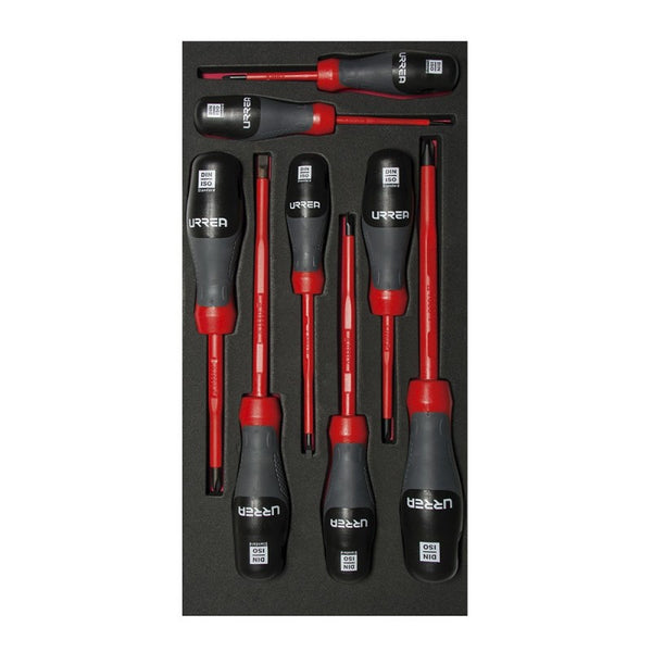 Juego de 8 Destornilladores Trim 1000V Puntas Planas y Phillips Urrea CH119 - 1