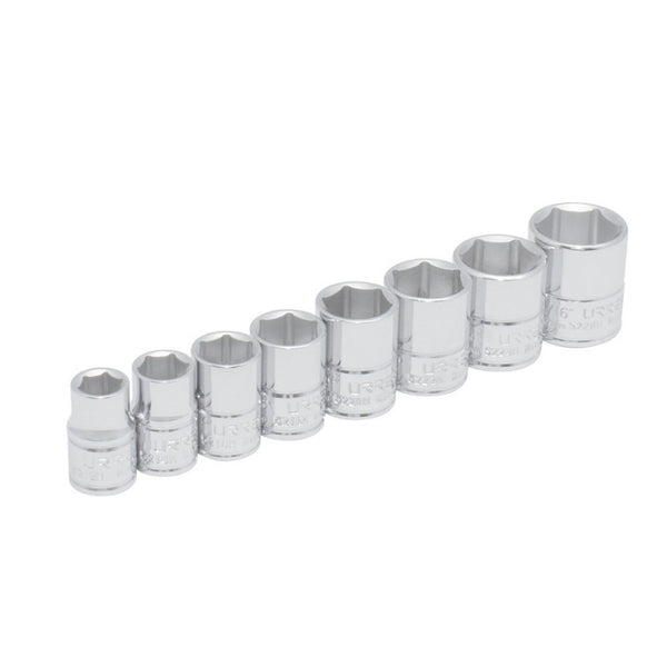 Juego de 8 Dados 3/8" en Riel Urrea S02HS - 1