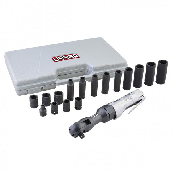Juego Matraca Neumática UP886 3/8" 14 Piezas en Pulgadas Urrea UP886K - 1