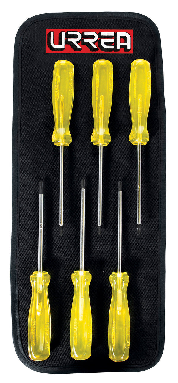 Juego de Destornilladores con Mango Ambar Punta Torx 6 Piezas Urrea 93W - 1