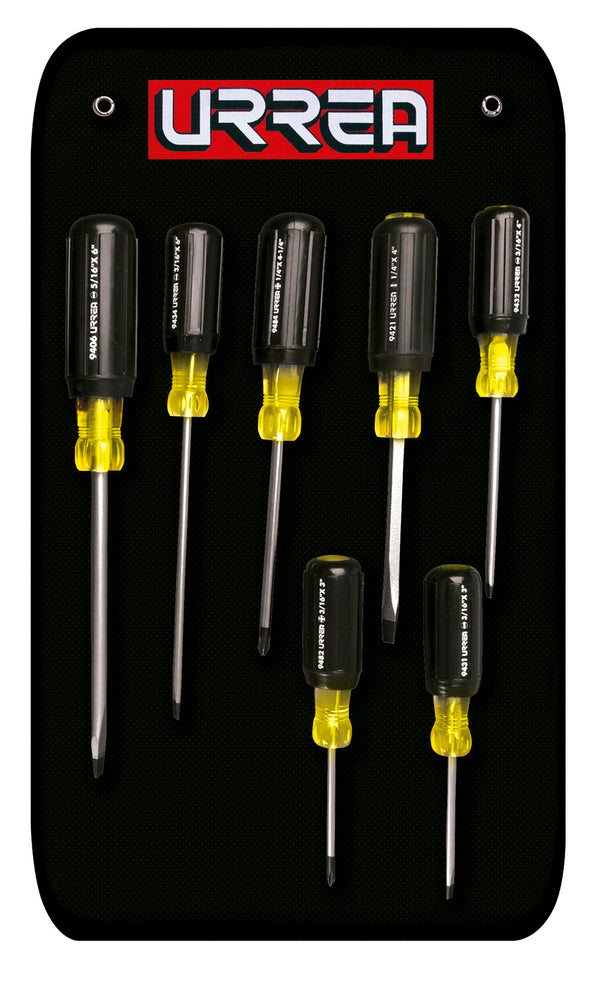 Juego de Destornilladores con Mango Cushion Grip Combinados 7 Piezas Urrea 9400A - 1