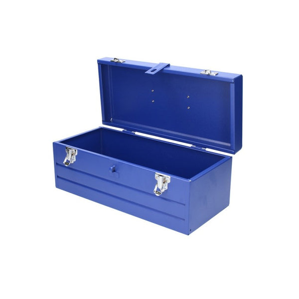 Caja Portaherramientas Metálica Azul con Charola 16" x 7" x 6" Foy CMF16 - 1