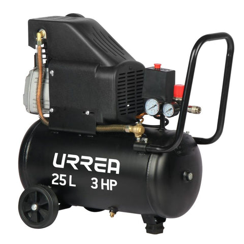 Compresor de Aire Eléctrico Lubricado 25L 3HP 120V Urrea CMP925