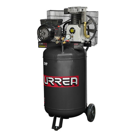 Compresor de Aire Eléctrico Lubricado Vertical 115L 3HP 127V Urrea COMP8115