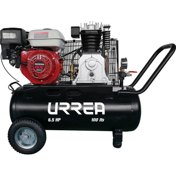 Compresor de Aire Eléctrico a Gasolina 100L 6.5HP Urrea COMP9100A - 1
