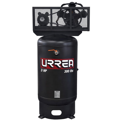 Compresor de Aire Eléctrico de Banda Vertical 300L 3HP 127V - 220V Urrea COMP9303