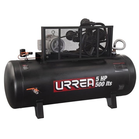 Compresor de Aire Eléctrico de Banda 500L 5HP 220V - 440V Urrea COMP9505