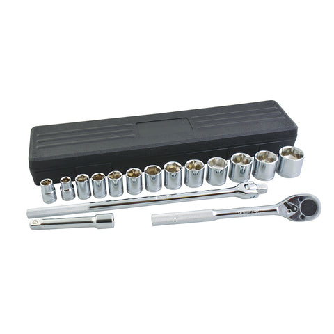 Juego de 16 Dados 1/2" 6 Puntas Metrico Foy Tools 140443