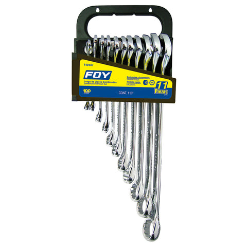 Juego de Llaves Combinadas Std 11 Piezas Foy Tools 140460