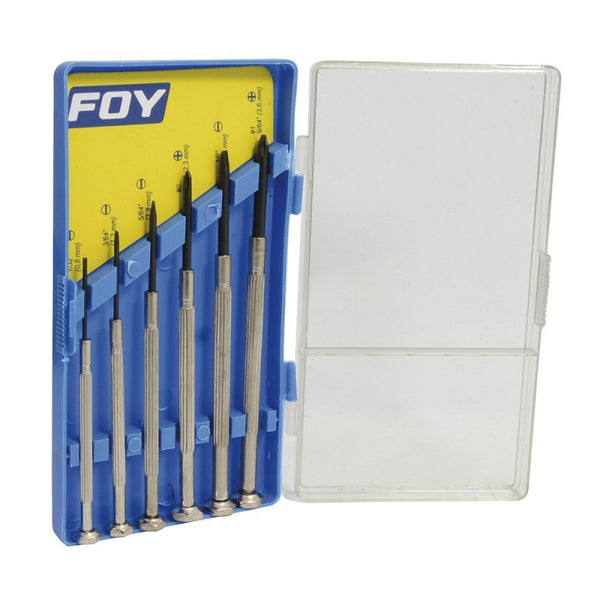 Juego de 6 Destornilladores de Precisión Combinado Foy Tools 141616 - 1