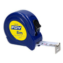 Flexómetro con Carcasa de Plástico Azul 8 m x 1" Foy Tools 142122 - 1