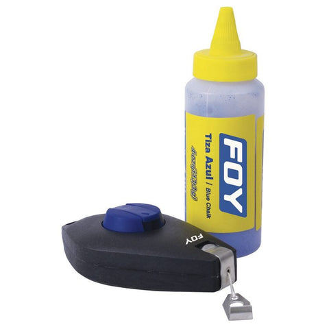 Juego de Tiralíneas Plástico 30 m con Tiza 2 Piezas Foy Tools 142611