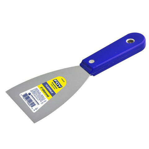 Espátula Flexible de Acero de Alto Carbón con Mango Plástico 2" Foy Tools 142620