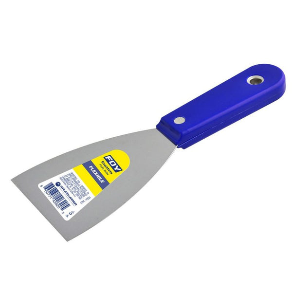 Espátula Flexible de Acero de Alto Carbón con Mango Plástico 4" Foy Tools 142622 - 1