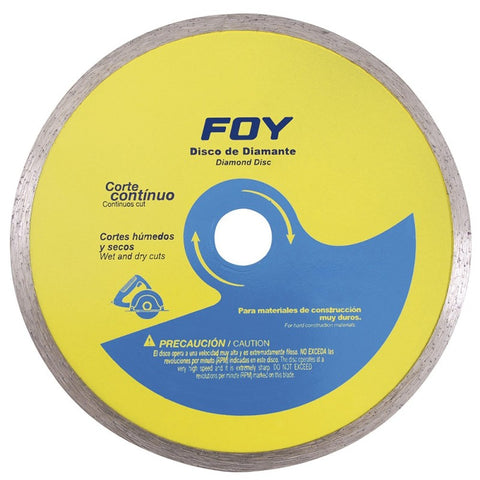 Disco de Diamante Corte Continuo 4-1/2" Foy Tools 143510