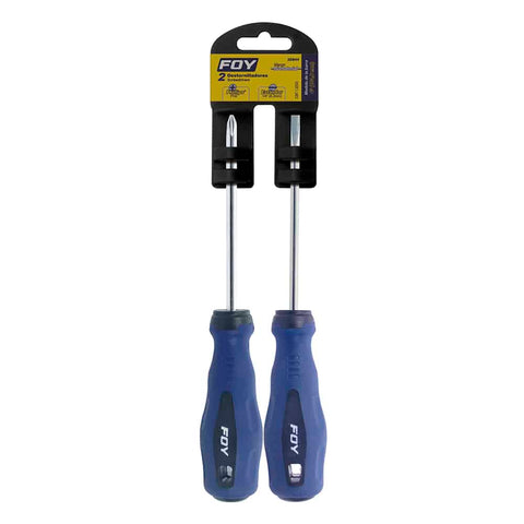 Juego de 2 Destornilladores Bimaterial 3/16" x 4" Foy Tools 2DB34