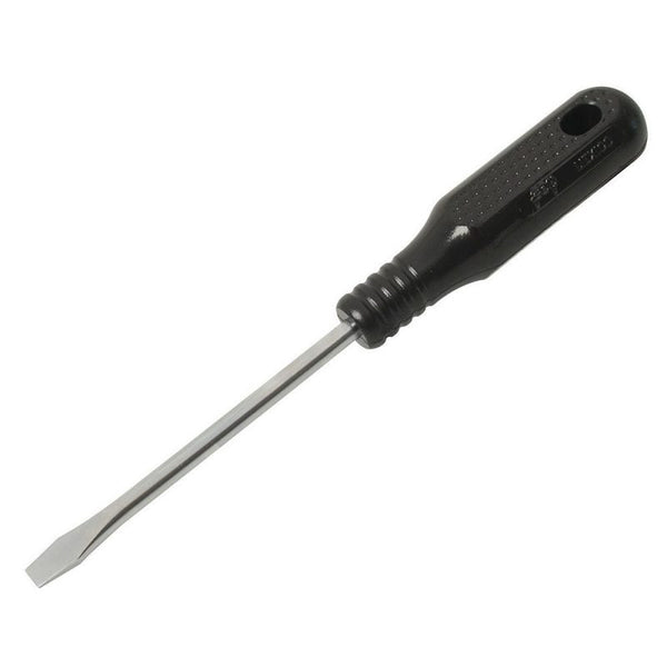 Destornillador con Mango Negro Punta Plana Barra Redonda 3/16" x 4" Foy Tools DER02 - 1