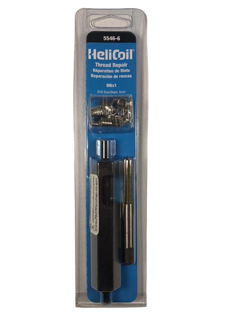 Kit de Reparacion de Roscas Metrico M6x1 Helicoil HHEL466