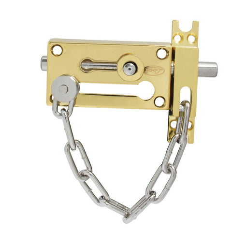 Pasador de Sobreponer Cadena Latón Brillante Lock L048LBB