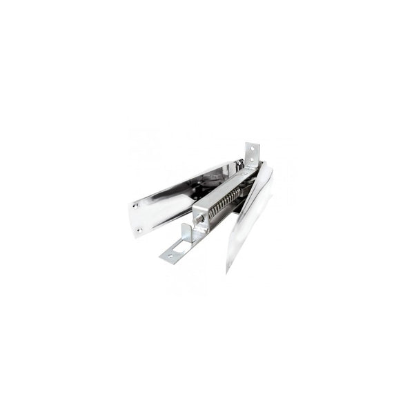 Bisagra de Piso Tipo Vaivén 9 1/2" Cromo Brillante Lock L1500CB - 1