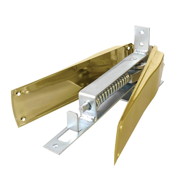 Bisagra de Acero de Piso Vaivén Latón Brillante Lock L1500LB - 1