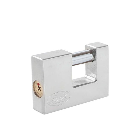 Candado Acero Cortina Llave Tetra Cr70mm Cromo Satinado Lock L22C70TCSB