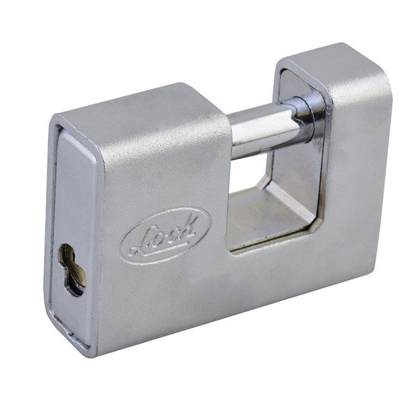 Candado de Acero para Cortina Llave de Puntos Metálico Lock L22C80QCBB - 1