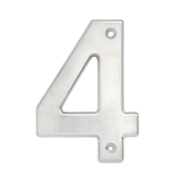 Número 4 Bold 4" Níquel Satinado Lock L604C - 1