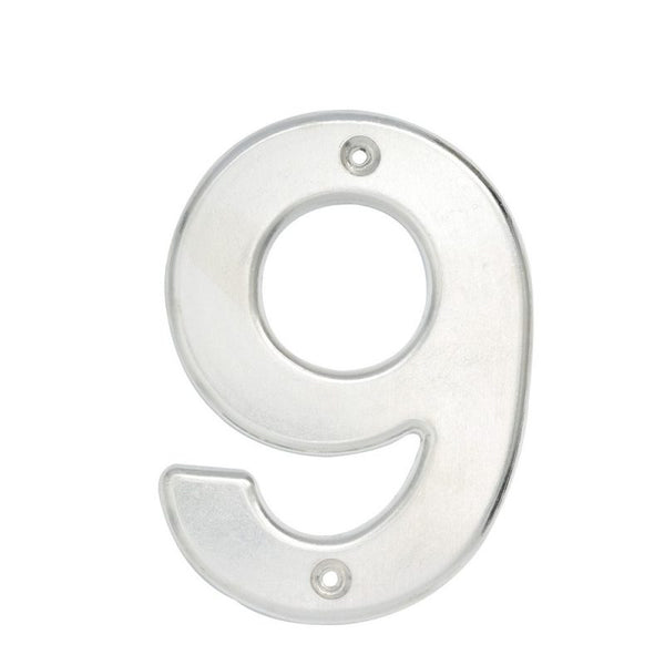 Número 9 Bold 4" Níquel Satinado Lock L609C - 1