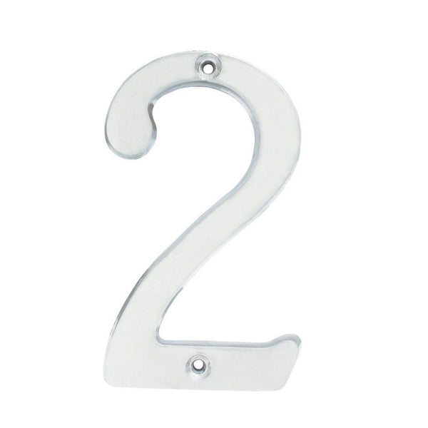 Número 2 Slim 4" Níquel Satinado Lock L6802CS - 1