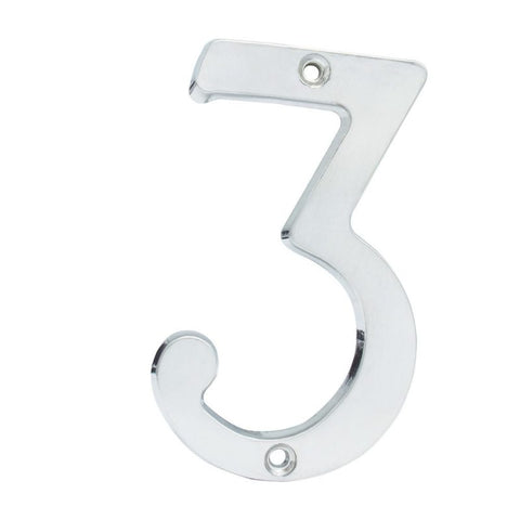 Número 3 Slim 4" Níquel Satinado Lock L6803CS