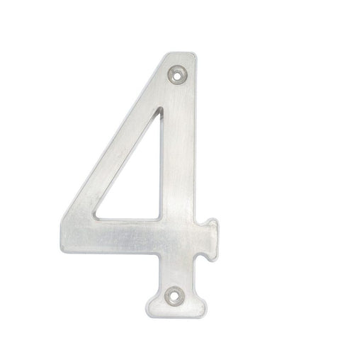 Número 4 Slim 4" Níquel Satinado Lock L6804CS