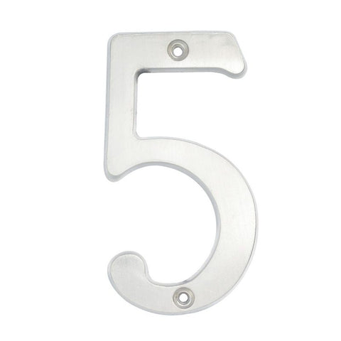 Número 5 Slim 4" Níquel Satinado Lock L6805CS