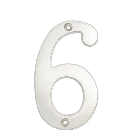 Número 6 Slim 4" Níquel Satinado Lock L6806CS